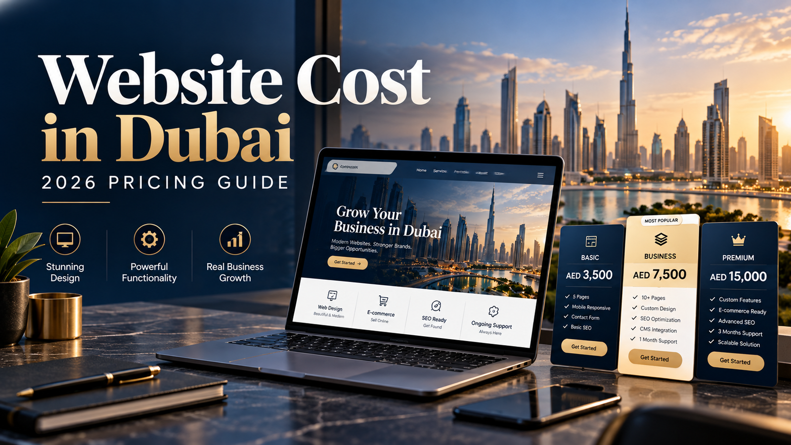 Website cost in Dubai 2026 pricing guide for professional web design services